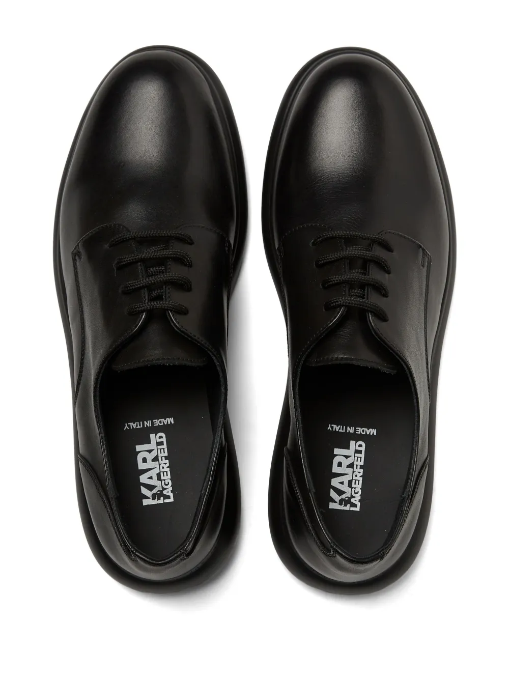 Karl Lagerfeld Granby Leather Derby Shoes | Black | FARFETCH