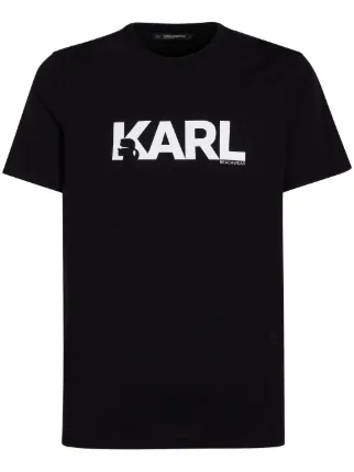Karl Lagerfeld ロゴ Tシャツ | ブラック | FARFETCH JP