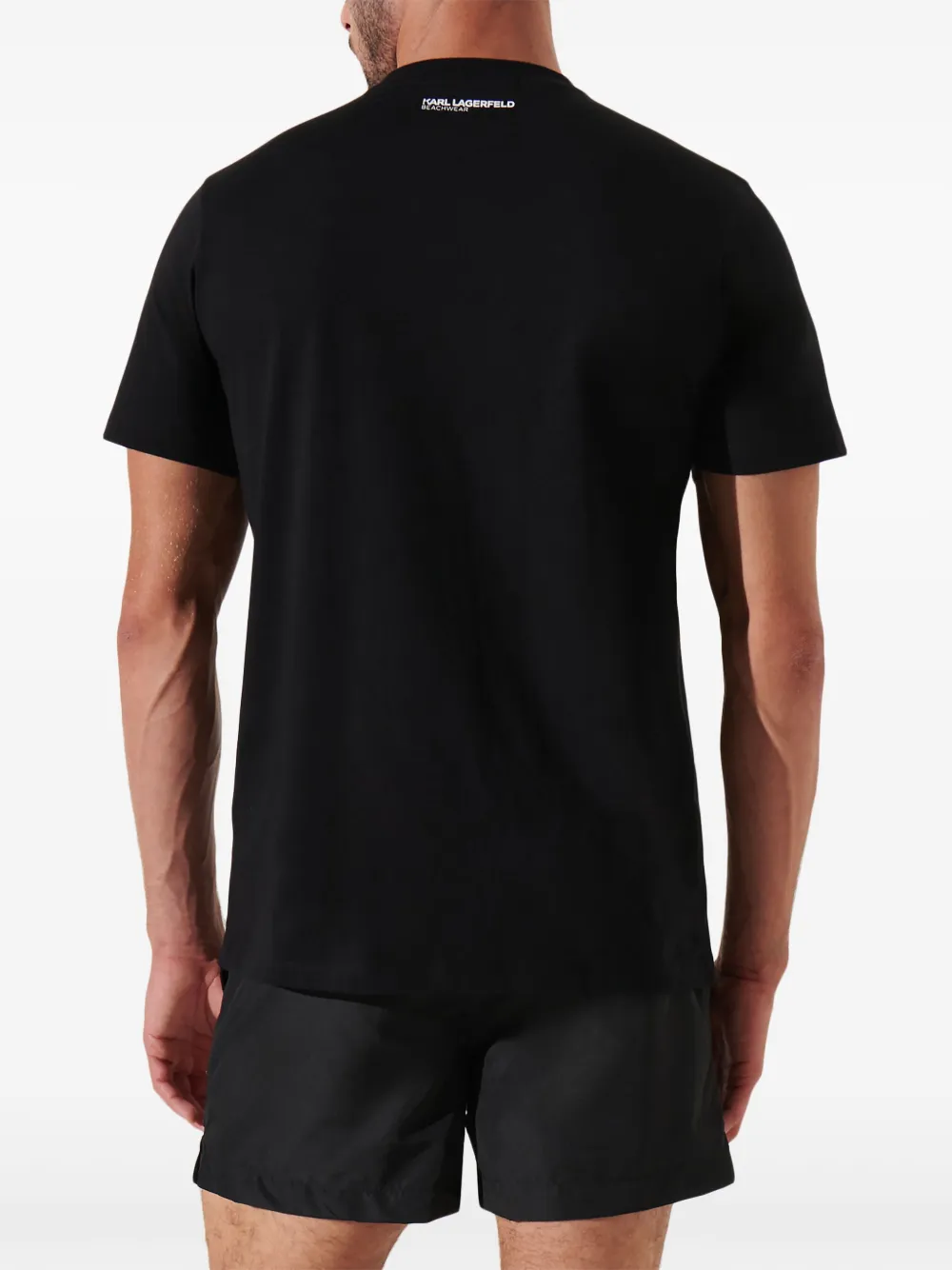 Karl Lagerfeld T-shirt met logoprint Zwart