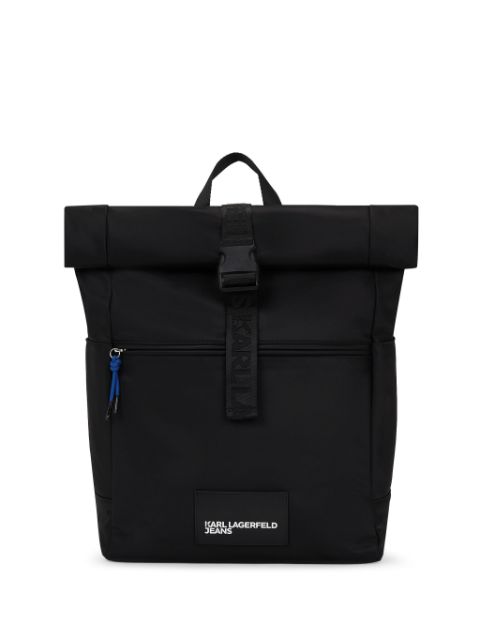 Karl Lagerfeld Jeans Logo-Rucksack mit Rollverschluss