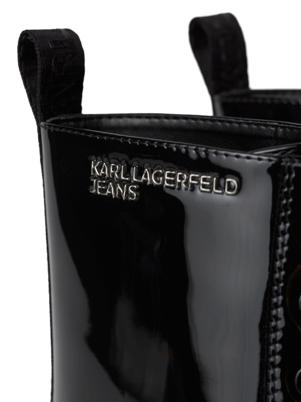 Karl Lagerfeld Jeans Brooke leather ankle boots Black