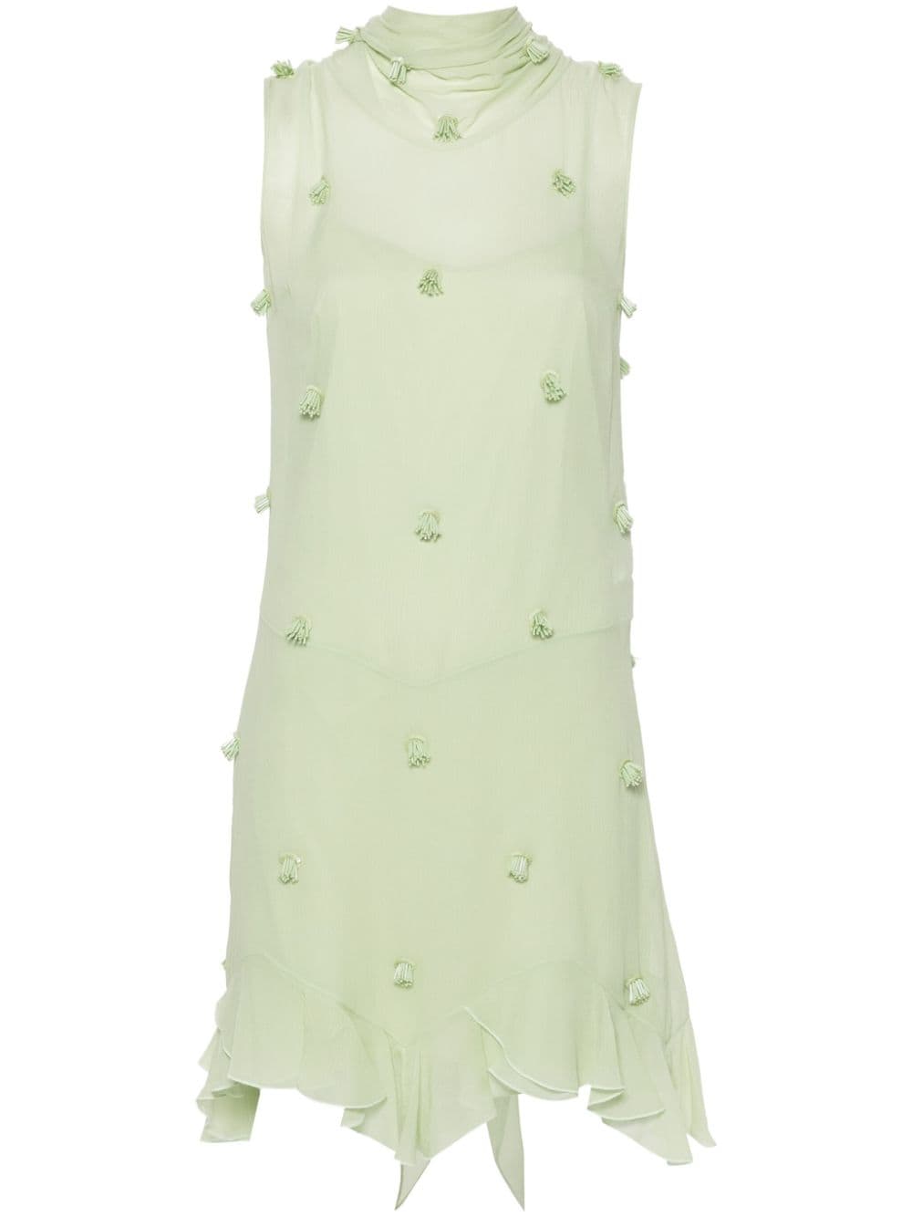 Stella McCartney Midi-jurk met kralen Groen