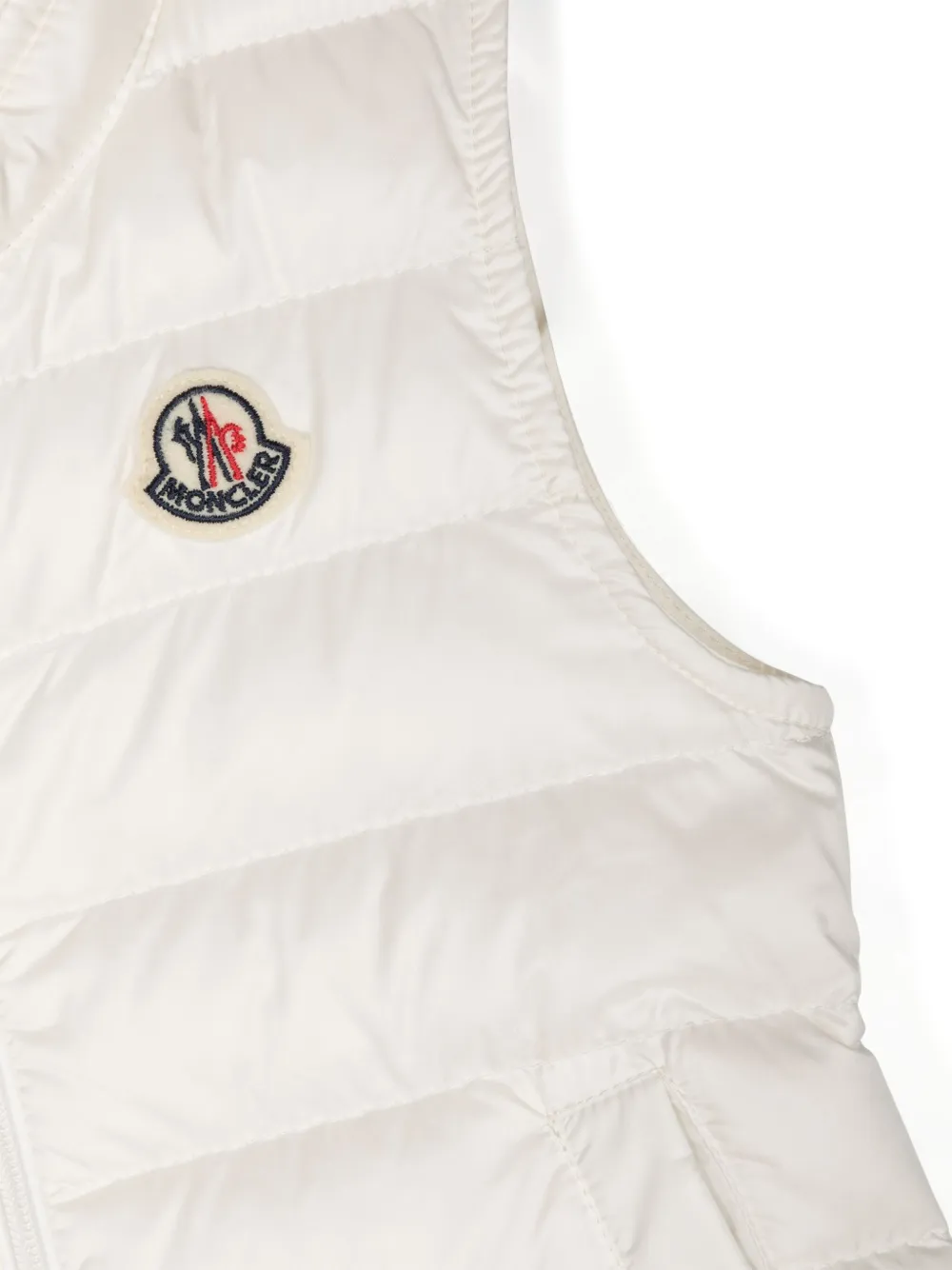 Moncler Enfant Gewatteerde bodywarmer Wit