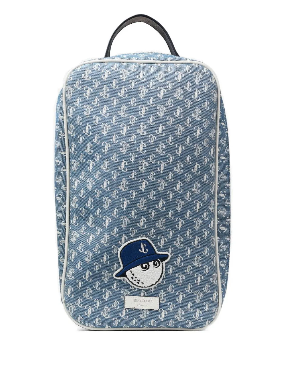 Jimmy Choo x Malbon モノグラム シューズバッグ - ブルー