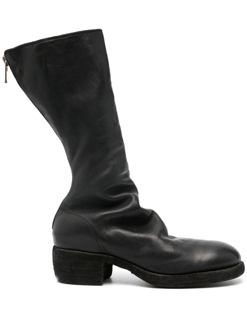 Guidi 45mm Leather Boots In Black