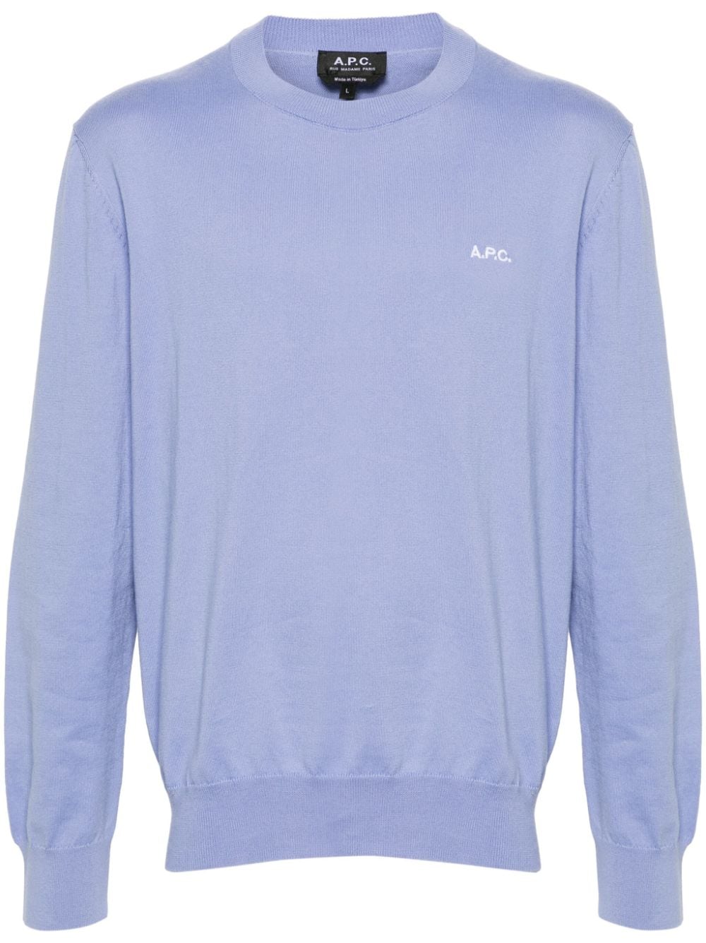 Apc Melville Cotton Jumper In Purple