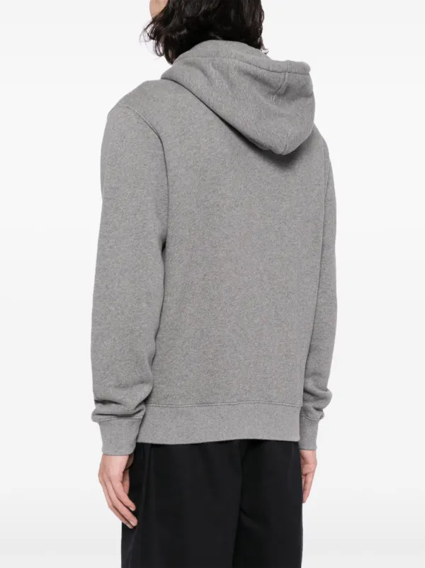 Maison Kitsuné Bold Fox Head-patch zip-up Hoodie | Grey