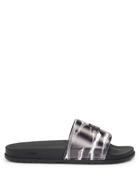 HUGO Slide com estampa camuflada