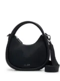HUGO logo-plaque grained shoulder bag - Black