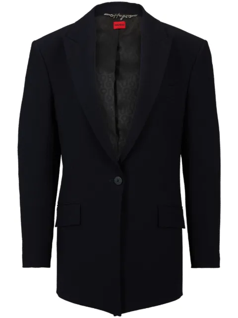HUGO Blazer com lapelas e abotoamento