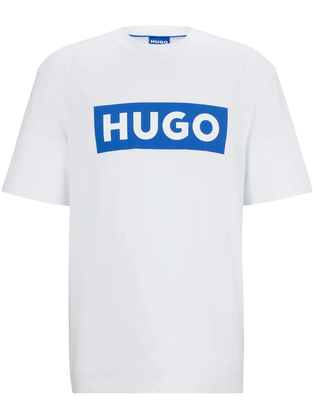 HUGO Katoenen T-shirt met logoprint Wit