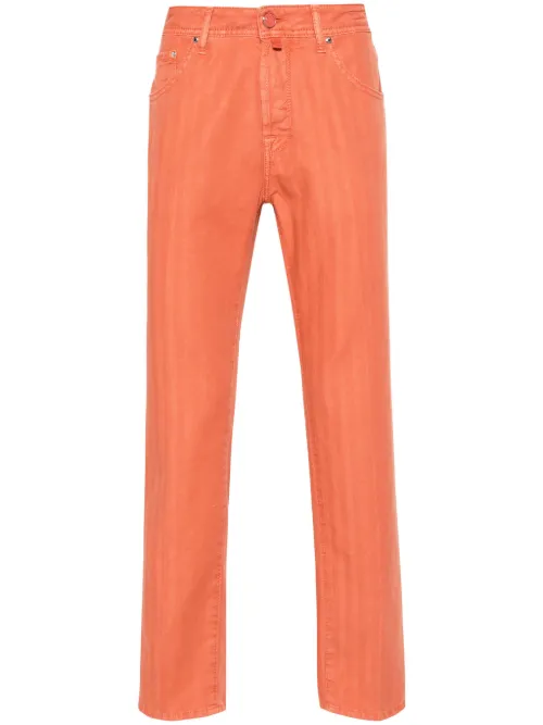 Pantalon fuselé Scott à motif de chevrons - Jacob Cohën - Modalova