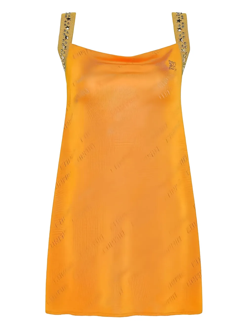 CORMIO Mini-jurk verfraaid met logo Oranje