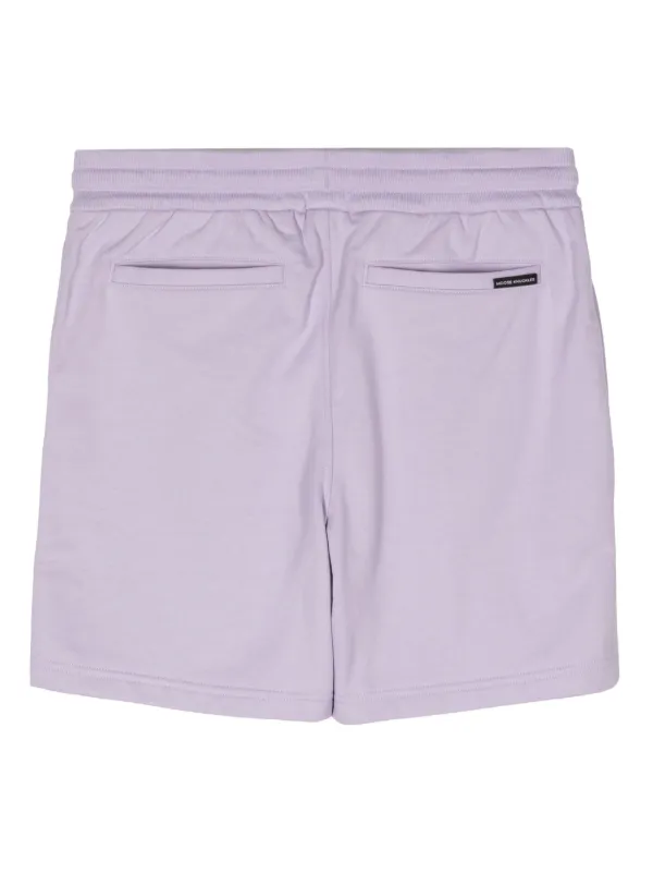 Moose Knuckles logo-embroidered Cotton Track Shorts | Purple