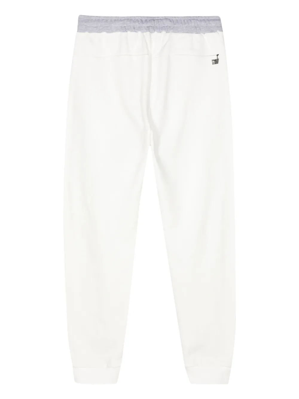 Shop Pmd Striped Cotton Track Pants In White