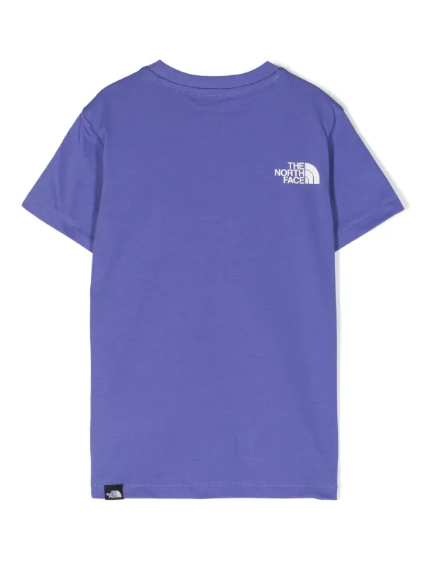 Tシャツ・カットソー [The North Face] COTTON BASIC S/S R/TEE 4 - PURPLE The North Face Kids logo-print Jersey T-shirt | Purple