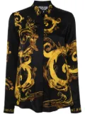 Versace Jeans Couture Watercolour Couture-print shirt - Black