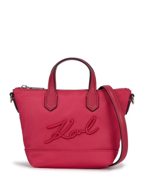 Karl Lagerfeld small K Signature logo-appliqué tote bag WOMEN