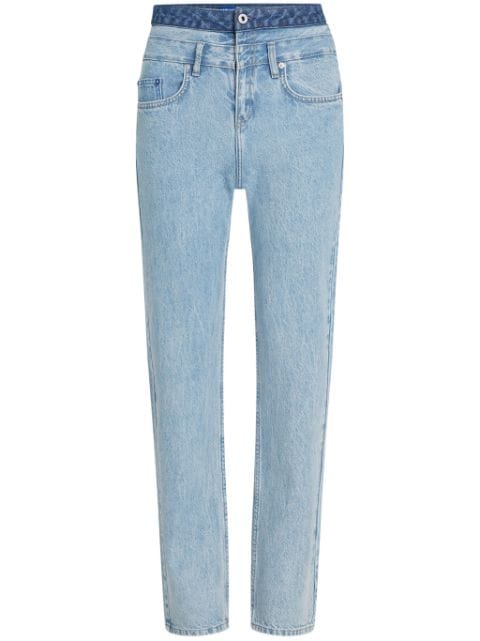 Karl Lagerfeld Jeans high-rise straight-leg jeans