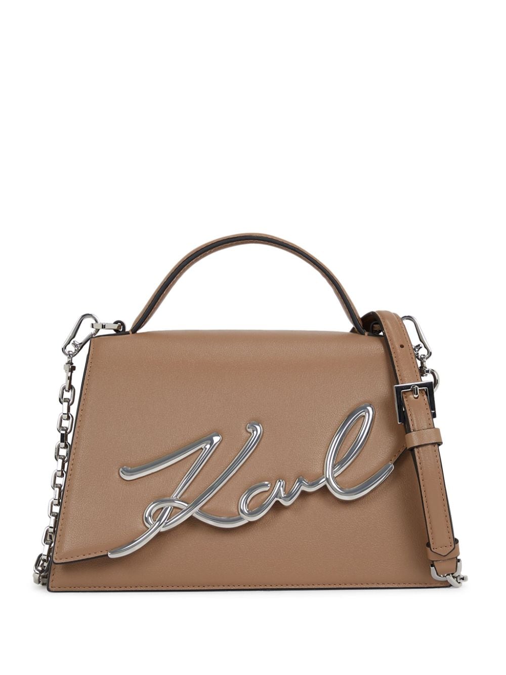 Karl Lagerfeld Signature Leather Crossbody Bag - Farfetch
