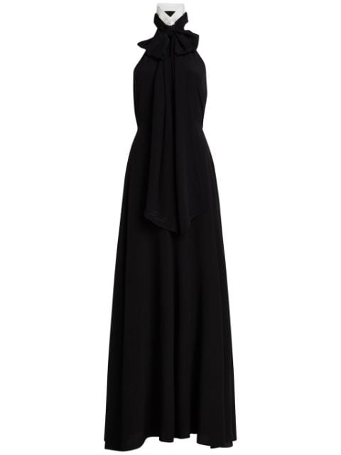 Karl Lagerfeld Archive bow-tie maxi dress