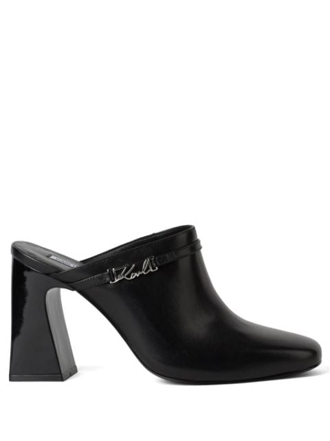 Karl Lagerfeld Astra Nova Singia Trim leather mules