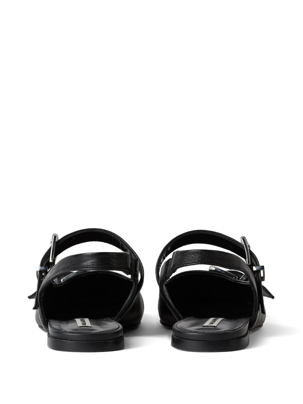 Karl Lagerfeld Konnie double-strap leather pumps Black