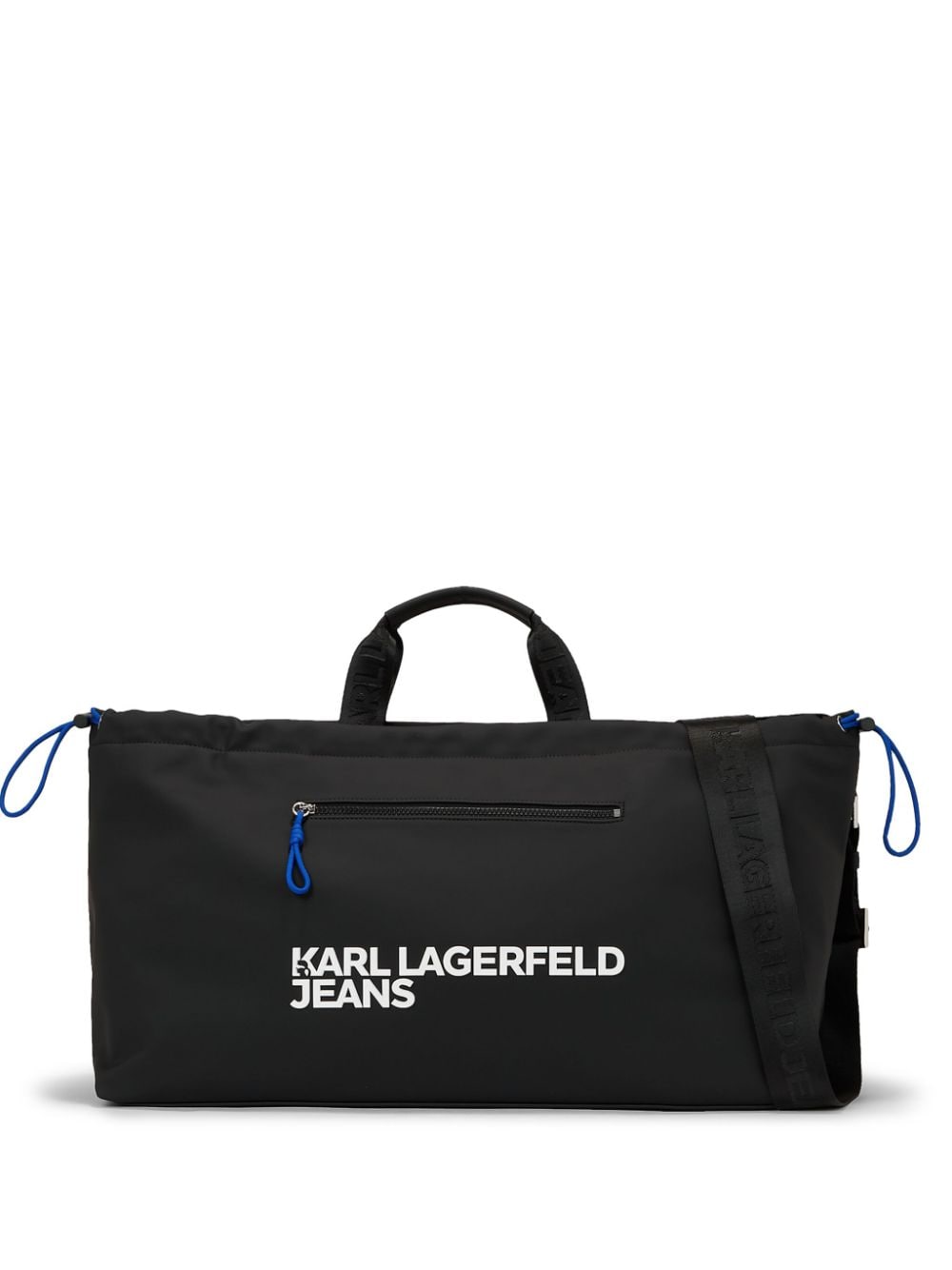 Karl Lagerfeld Jeans Utility Coated Travel Bag In Black