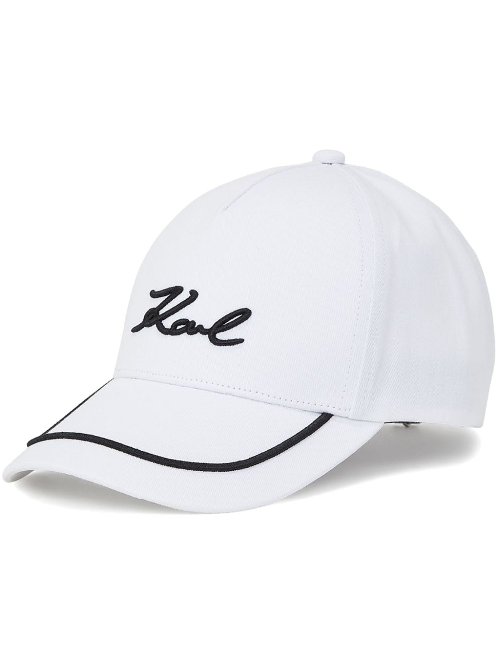 Karl Lagerfeld K/signature Logo-embroidered Cap In White