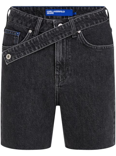 Karl Lagerfeld Jeans high-rise denim shorts