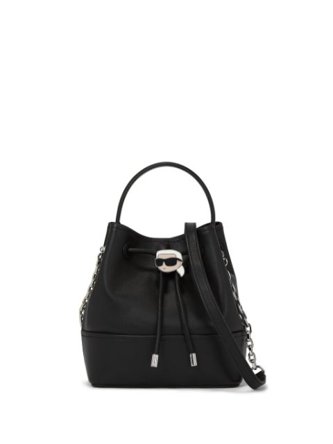 Karl Lagerfeld Ikon leather bucket bag WOMEN