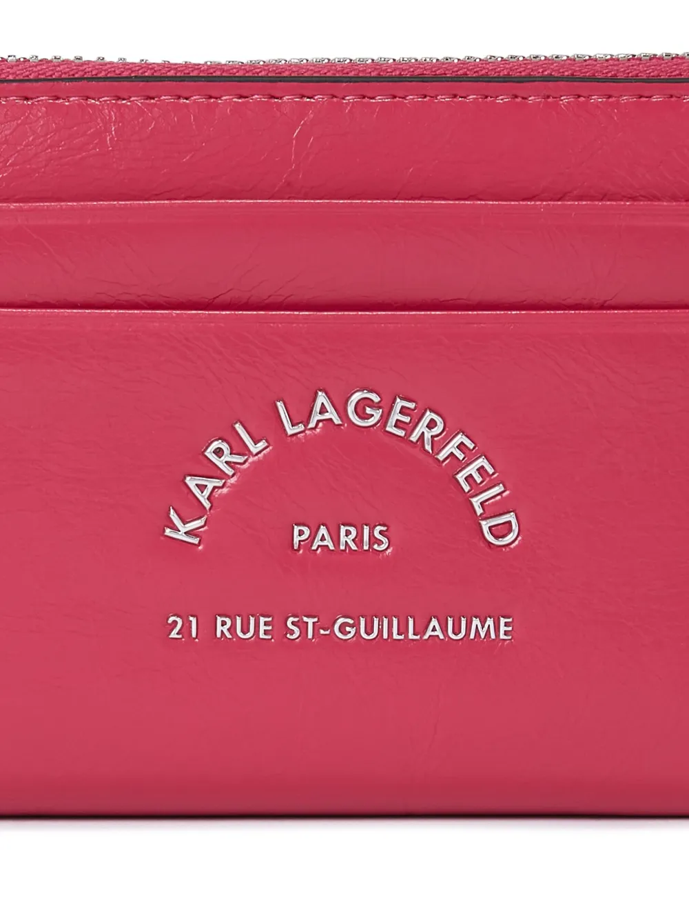 Karl Lagerfeld Rue St-Guillaume portemonnee met rits Roze