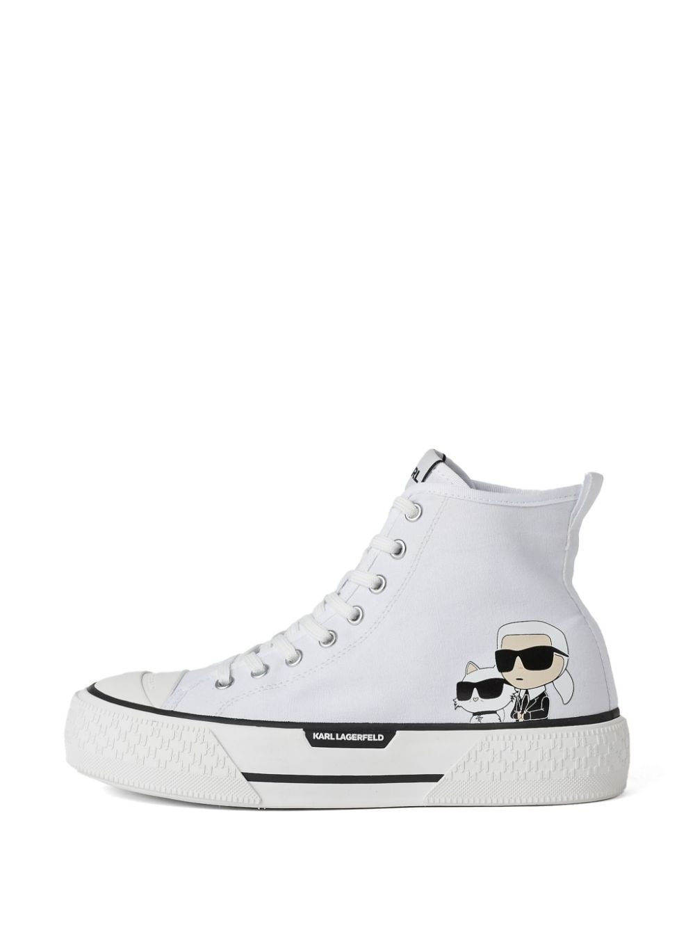 Karl Lagerfeld Ikonik NFT Max Kampus Max III high-top sneakers Wit