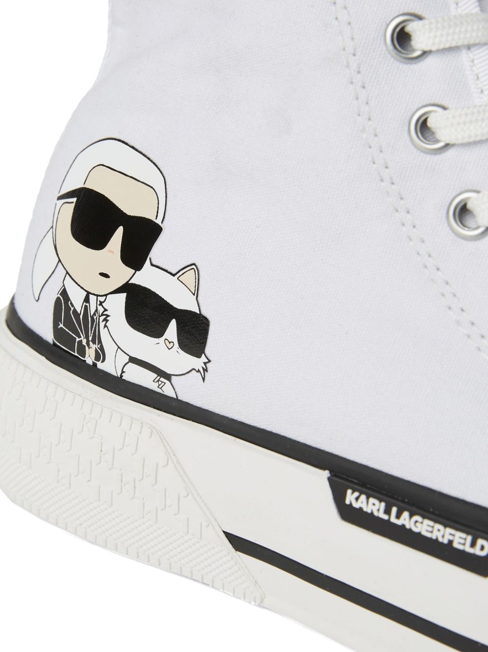 Karl Lagerfeld Ikonik NFT Max Kampus Max III high-top sneakers Wit