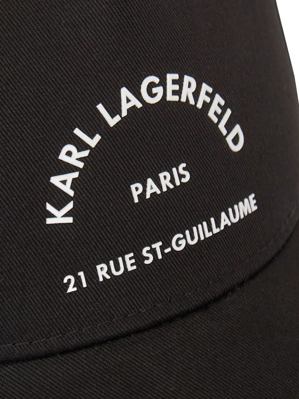 Karl Lagerfeld Baseballkappe Mit Logo-print In Schwarz