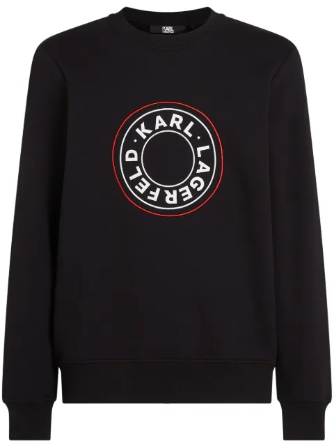 Karl Lagerfeld circle-logo organic-cotton sweatshirt