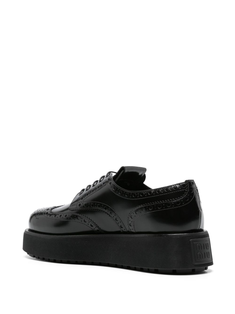 Miu Miu round-toe flatform brogues Women