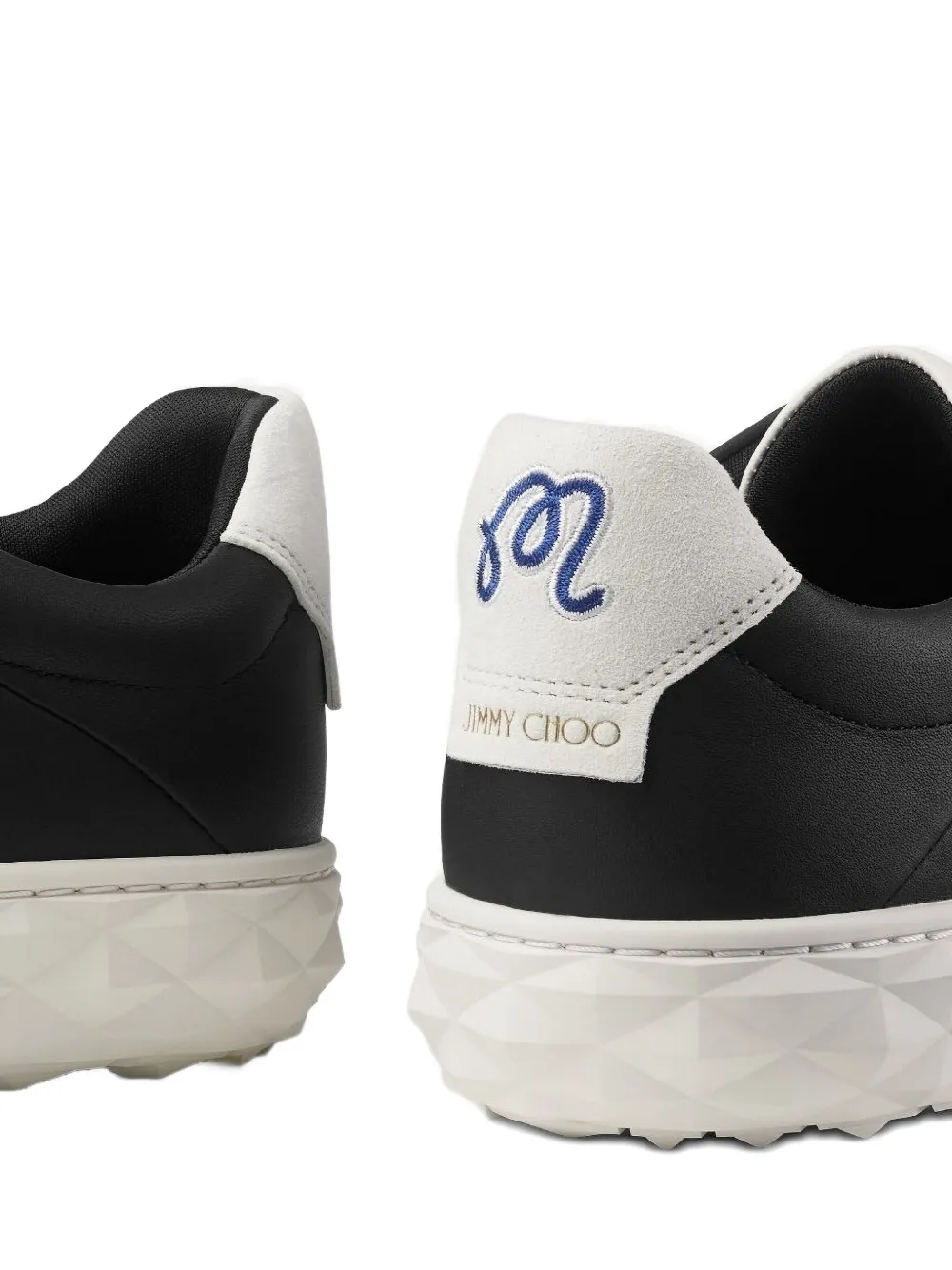 Jimmy Choo x Malbon Diamond leather sneakers Blue