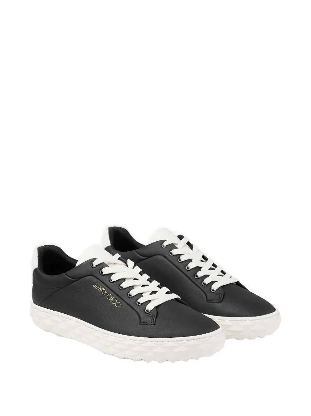 Jimmy Choo x Malbon Diamond leather sneakers Blue