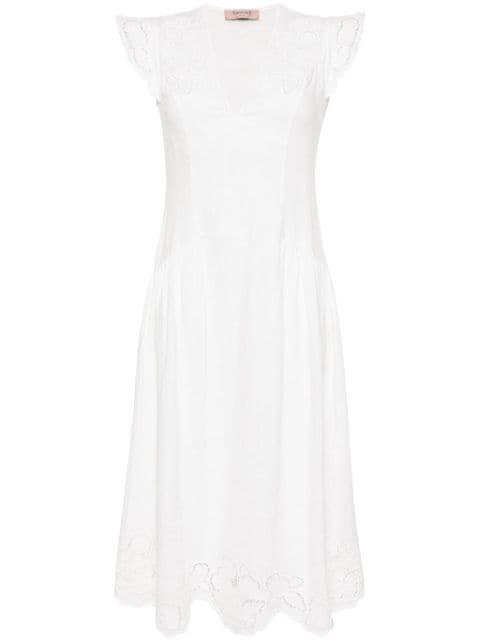 Kleid linen midi dress