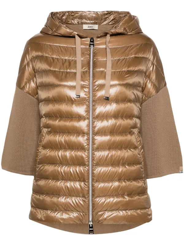 Herno Hooded Down Jacket Brown FARFETCH CA