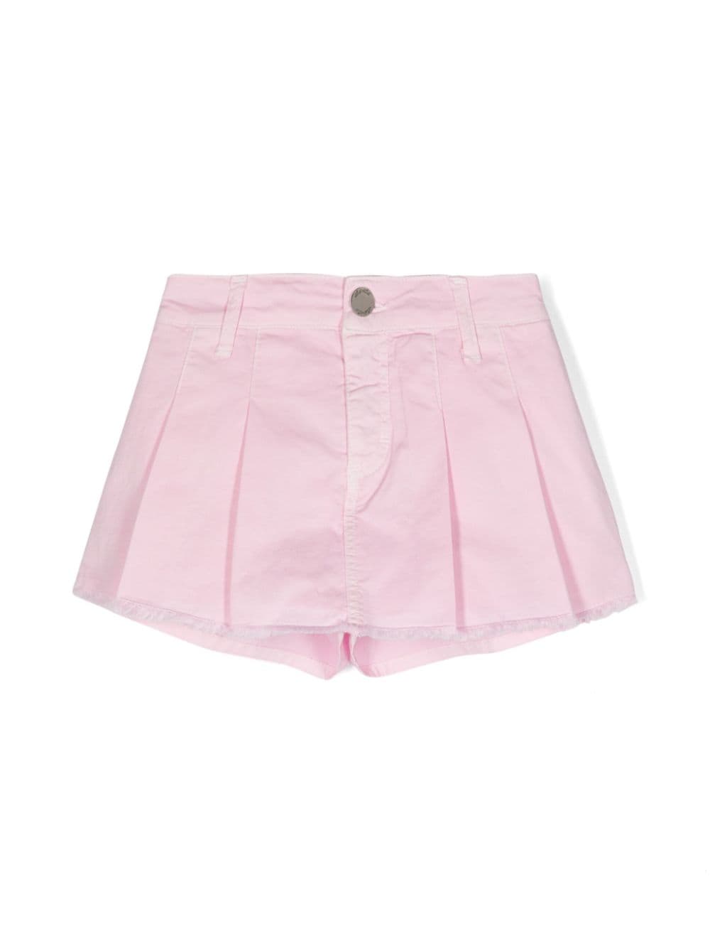 Miss Grant Pleated Cotton Skorts In 粉色