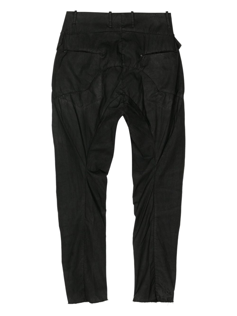 Shop Masnada Mid-rise Skinny Trousers In Black