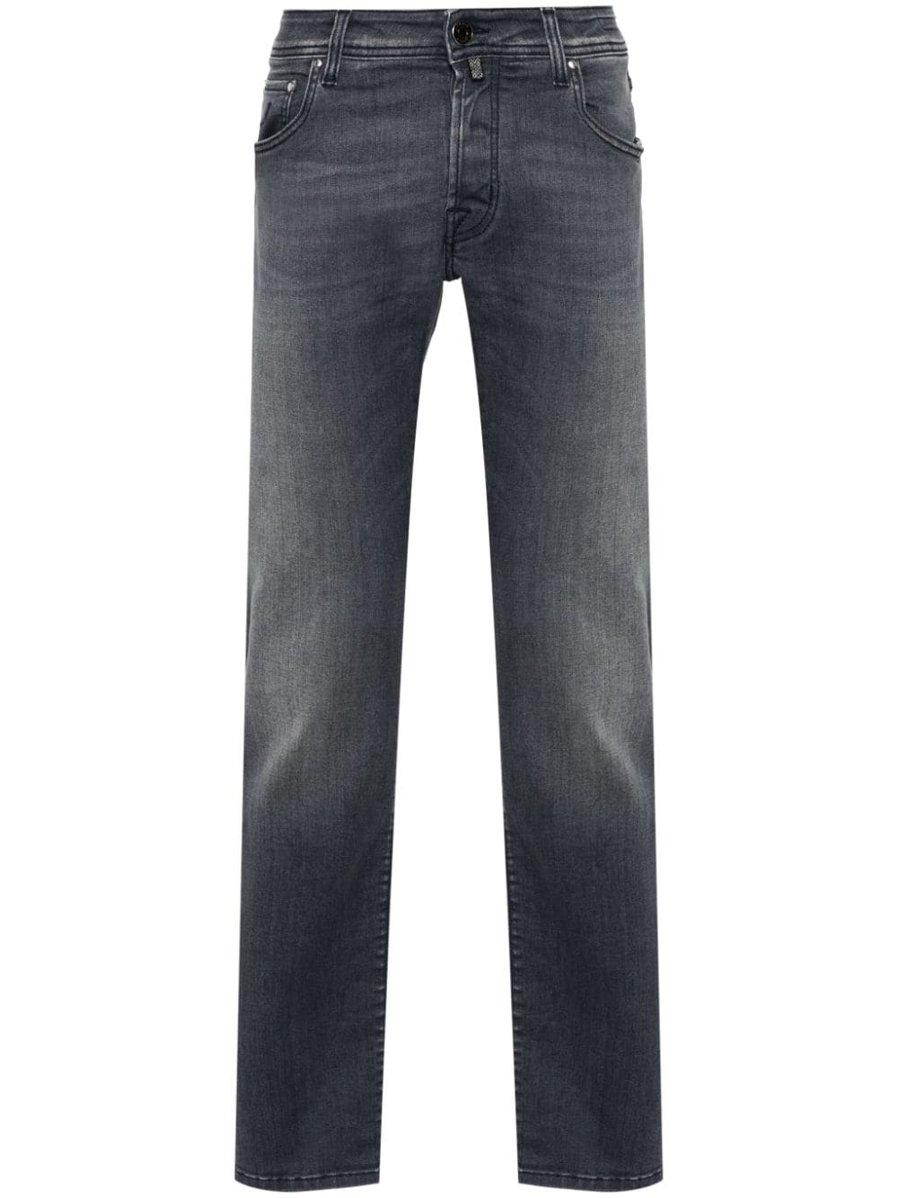 Jacob Cohen Mid-rise Straight-leg Jeans In 灰色