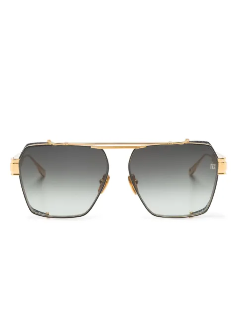 Balmain Eyewear Premier geometric-frame sunglasses Men