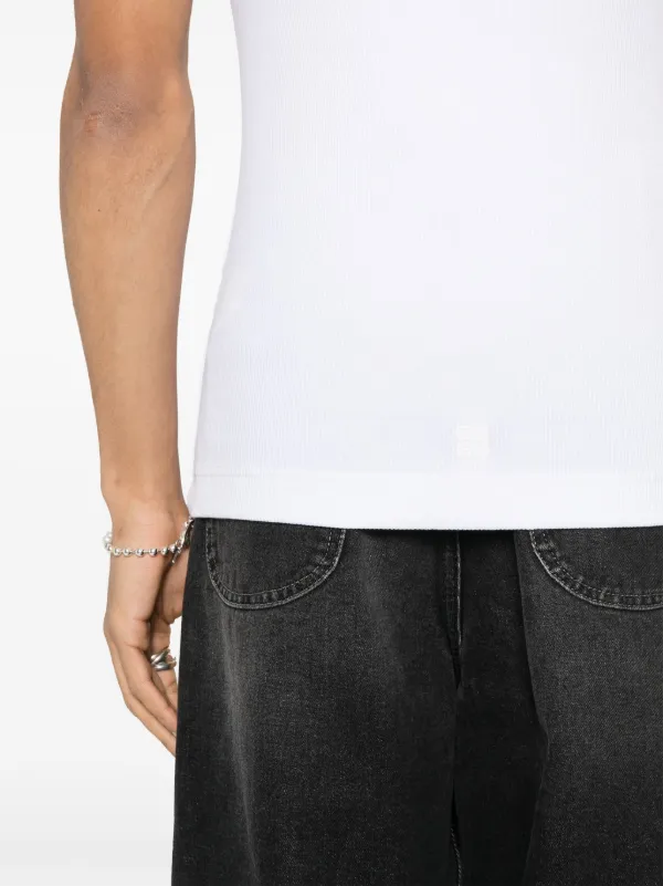 【送料&関税込】Givenchy Ribbed Top Givenchy Ribbed Tank Top | White | FARFETCH JO