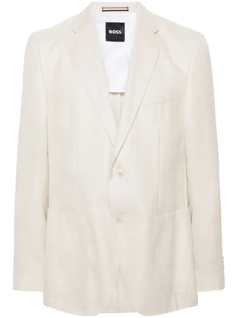 BOSS blazer con solapas de muesca
