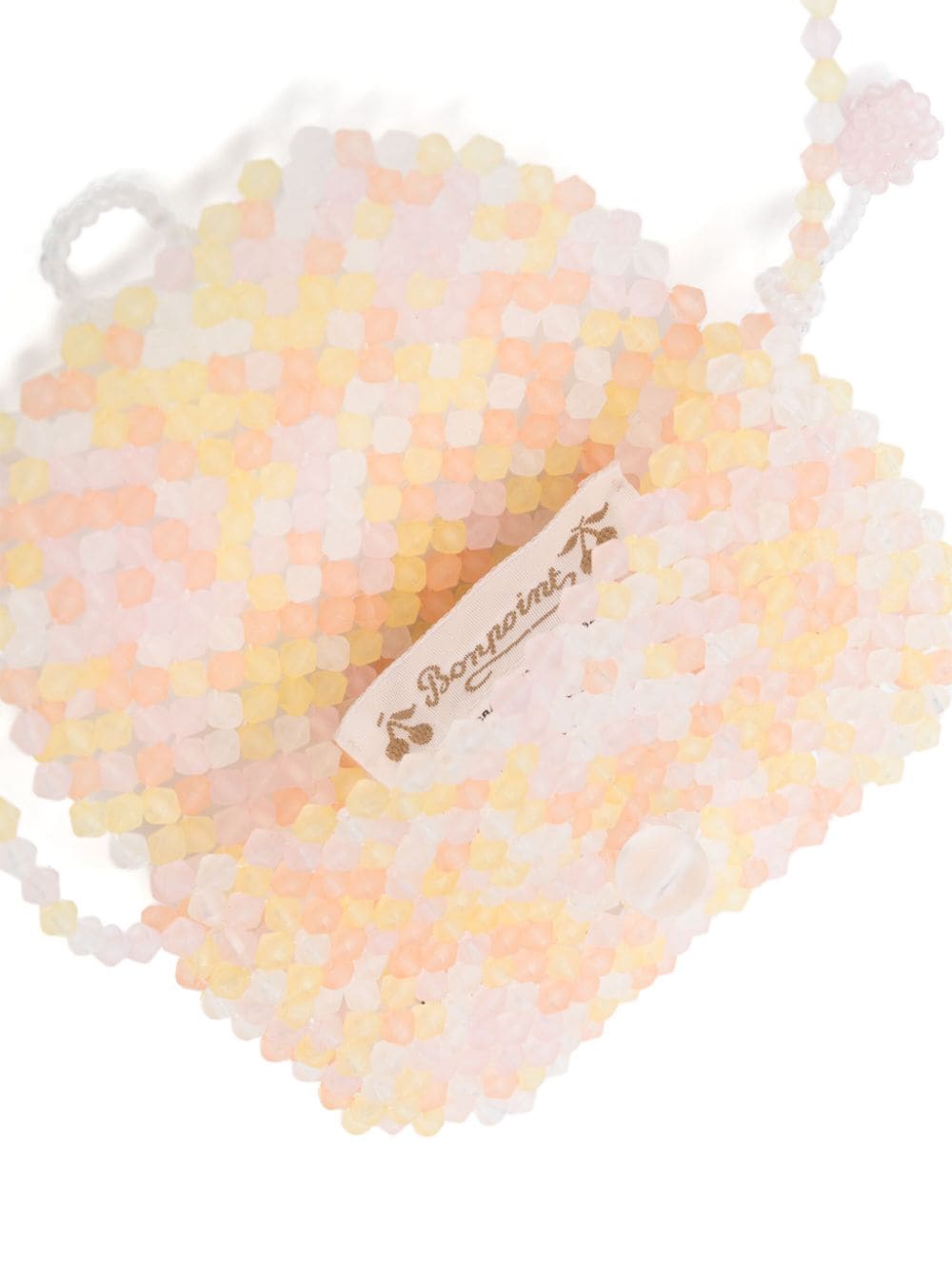 Shop Bonpoint Beaded Crossbody Bag In 中性色