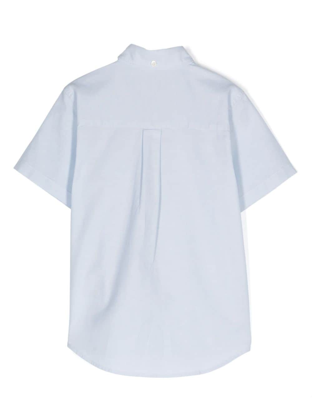 Barbour Kids Camford shirt met geborduurd logo - Blauw