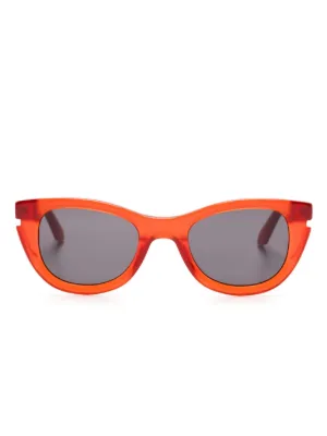 Versace Eyewear Medusa Biggie Sunglasses | Orange | FARFETCH JO display picture 1